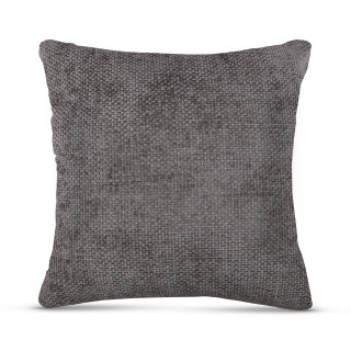 Kissenhülle aus Chenille hochwertig 60x60cm Silber