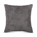 Dekorative Chenille Kissenhülle 60x60cm Silber