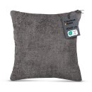 Dekorative Chenille Kissenhülle 60x60cm Silber