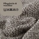 Dekorative Chenille Kissenhülle 60x60cm Silber