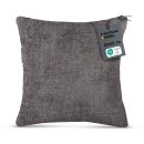 Kissenhülle Chenille Cross 60 cm x 60 cm Silber