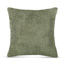 Kissenhülle aus Chenille hochwertig 60x60cm Salbei