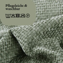 Kissenhülle aus Chenille hochwertig 60x60cm Salbei