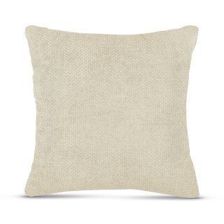 Dekorative Chenille Kissenhülle 60x60cm Offwhite
