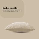 Dekorative Chenille Kissenhülle 60x60cm Offwhite