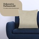 Dekorative Chenille Kissenhülle 60x60cm Offwhite
