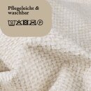 Dekorative Chenille Kissenhülle 60x60cm Offwhite