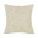 Kissenhülle aus Chenille hochwertig 60x60cm Offwhite