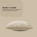 Kissenhülle aus Chenille hochwertig 60x60cm Offwhite