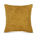 Kissenhülle aus Chenille hochwertig 60x60cm Senf
