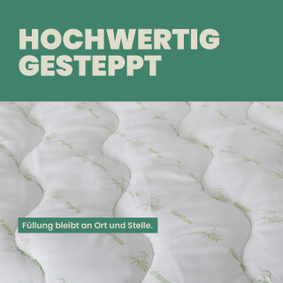 Steppbett "Bamboo" mit Bambusfasern 135x200 cm
