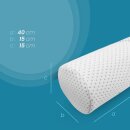 Nackenrolle "Silver Protect" aus Memory-Schaum 15x40cm