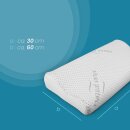 Nackenstützkissen "Silver Protect" aus Memory-Schaum 30x60cm mit Gel Pad