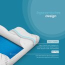 Nackenstützkissen "Silver Protect" aus Memory-Schaum 30x60cm mit Gel Pad