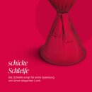 Stehtischhusse mit Schleife Polyester-Stretch Ø60x145cm Rot