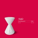 Stehtischhusse mit Schleife Polyester-Stretch Ø60x145cm Weiß