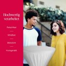 Stehtischhusse mit Schleife Polyester-Stretch Ø60x145cm Weiß