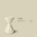 Stehtischhusse Polyester-Stretch Ø80x145cm Creme