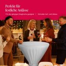 Stehtischhusse mit Schleife Polyester-Stretch Ø62x145cm Weiß