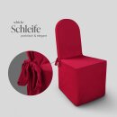 Stuhlhusse mit rundem Abschluss für Events/Gastro Rot