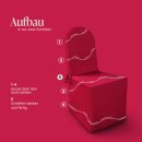 Stuhlhusse mit rundem Abschluss für Events/Gastro Rot