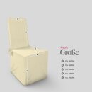 Stuhlhusse mit geradem Abschluss für Events/Gastro