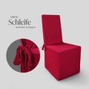 Stuhlhusse mit geradem Abschluss für Events/Gastro Rot