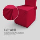 Stuhlhusse mit geradem Abschluss für Events/Gastro Rot