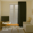 Gardine Blickdicht "Ellen" mit Universalband - 140x245 cm - Schwarz