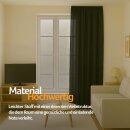 Gardine Blickdicht "Ellen" mit Universalband - 140x245 cm - Schwarz