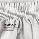 Stuhlhusse mit geradem Abschluss für Heim/Gastro Baumwolle Silber - 1er Pack