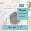 Stuhlhusse mit geradem Abschluss für Heim/Gastro Baumwolle Silber - 1er Pack