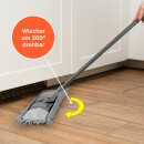 Bodenwischer Wischmopp aus Mikrovelour/Chenille Anthrazit