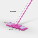 Bodenwischer Wischmopp aus Mikrovelour/Chenille Pink