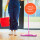 Bodenwischer Wischmopp aus Mikrovelour/Chenille Pink