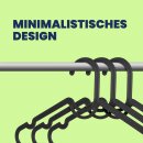 Kleiderbügel 20 Stück - Platzsparender Bügel (Dicke: 4mm) - Made in EU