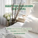 Kopfkissen "Bamboo Mesh" mit Bambusveredelung 40x80 cm