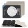 Platzset Tischset in Lederoptik 46x33cm Schwarz/Hellgrau (Uni) 4er Set