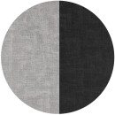 Platzset Tischset in Lederoptik 46x33cm Schwarz/Hellgrau (Struktur) 6er Set