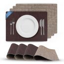 Platzset Tischset in Lederoptik 46x33cm Beige/Braun...