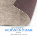 Platzset Tischset in Lederoptik 46x33cm Beige/Braun (Struktur) 4er Set