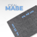 Platzset Tischset in Lederoptik 46x33cm Grau/Dunkelgrau (Struktur) 4er Set