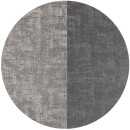 Platzset Tischset in Lederoptik 46x33cm Grau/Dunkelgrau (Struktur) 4er Set