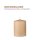 Stumpenkerzen Wachs unparfümiert Beige Ø7cm x 8cm