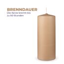 Stumpenkerzen Wachs unparfümiert Beige Ø7cm x 16cm