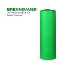 Stumpenkerzen Wachs unparfümiert Hellgrün Ø7cm x 20cm