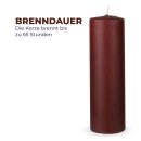 Stumpenkerzen Wachs unparfümiert Braun Ø7cm x 20cm