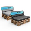 Palettenkissen 2-teilig wasserabweisend Innenkissen...