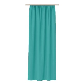 Gardine Blickdicht "Ellen" mit Universalband - 140x245 cm - Türkis