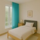 Gardine Blickdicht "Ellen" mit Universalband - 140x245 cm - Türkis